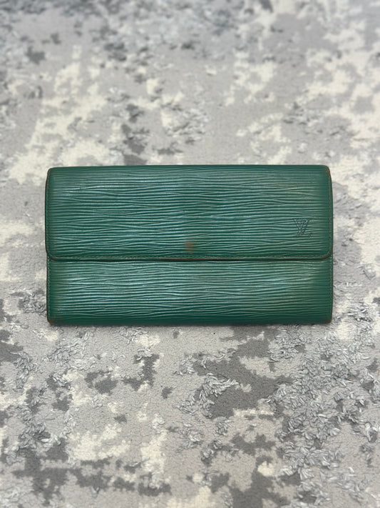 Louis Vuitton Long Green Wallet