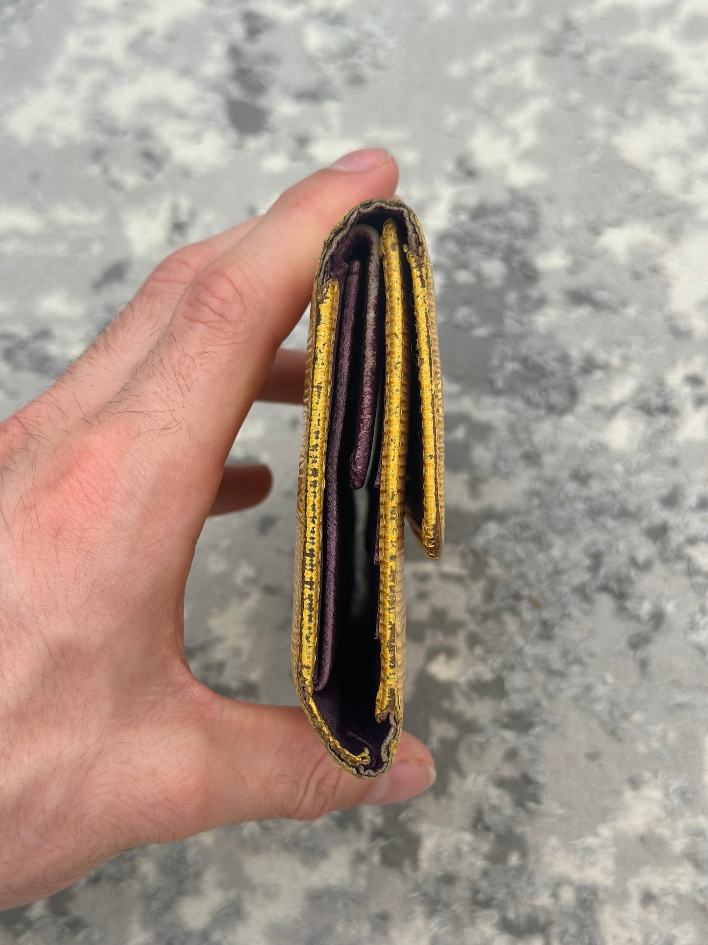 Louis Vuitton Long Yellow Wallet