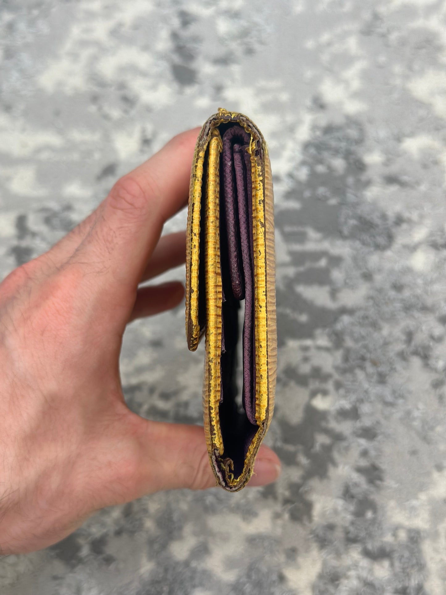 Louis Vuitton Long Yellow Wallet