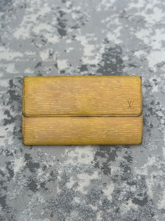 Louis Vuitton Long Yellow Wallet